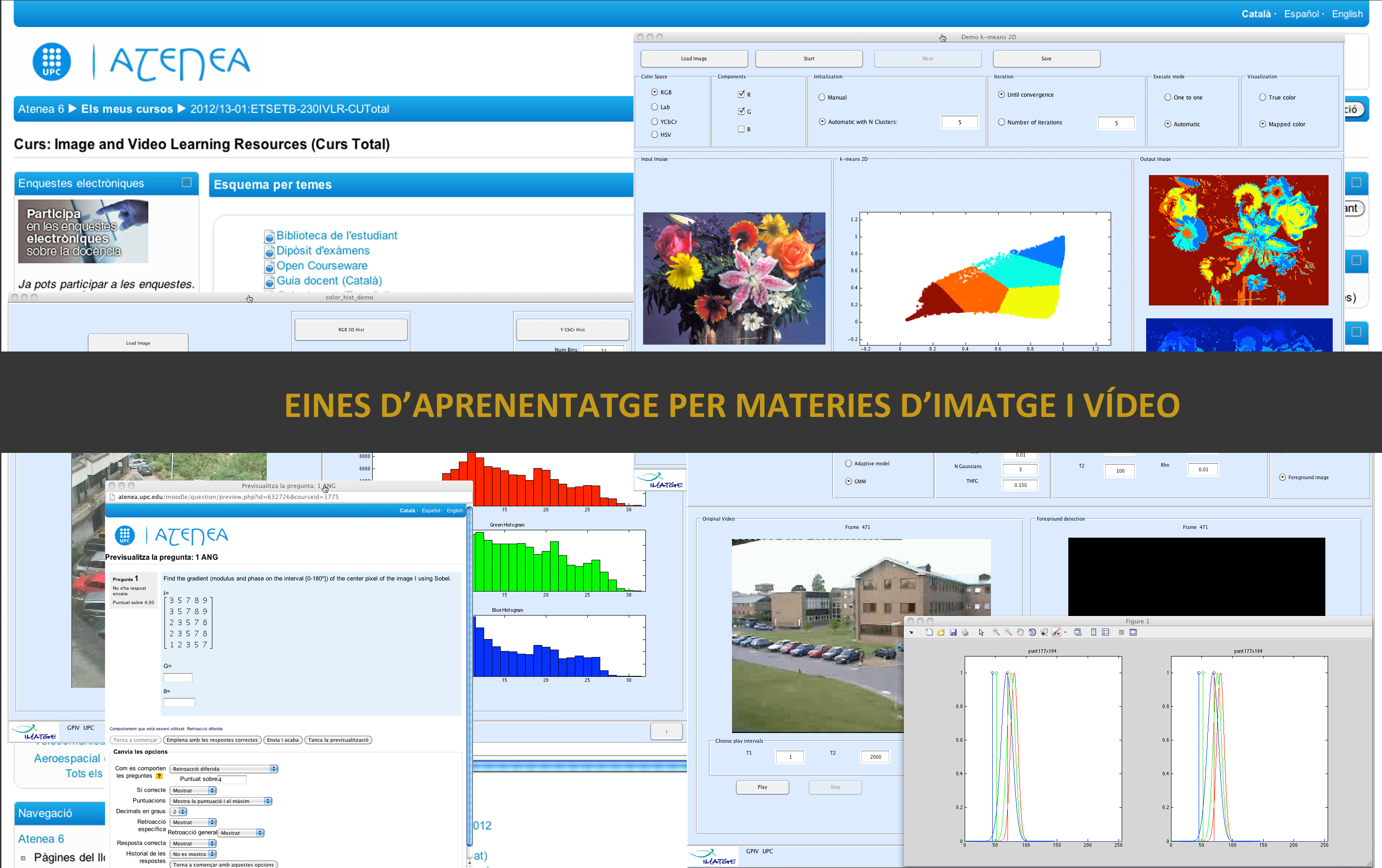 Eines d'aprenentatge per matèries d'imatge i vídeo